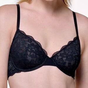 Dorina 32D Rosa Demi Black Lace Underwire Bra! NEW!